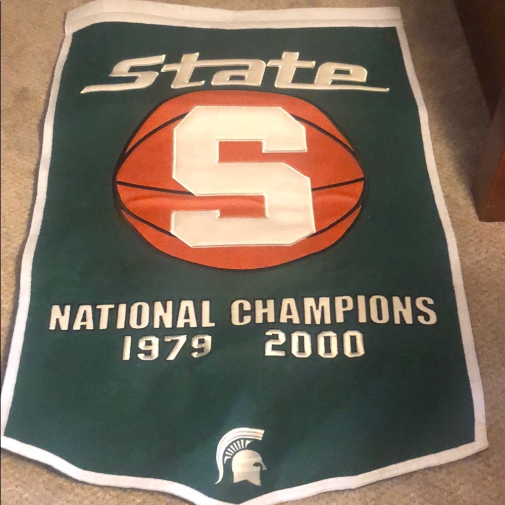Michigan St Spartans National Championship Banner